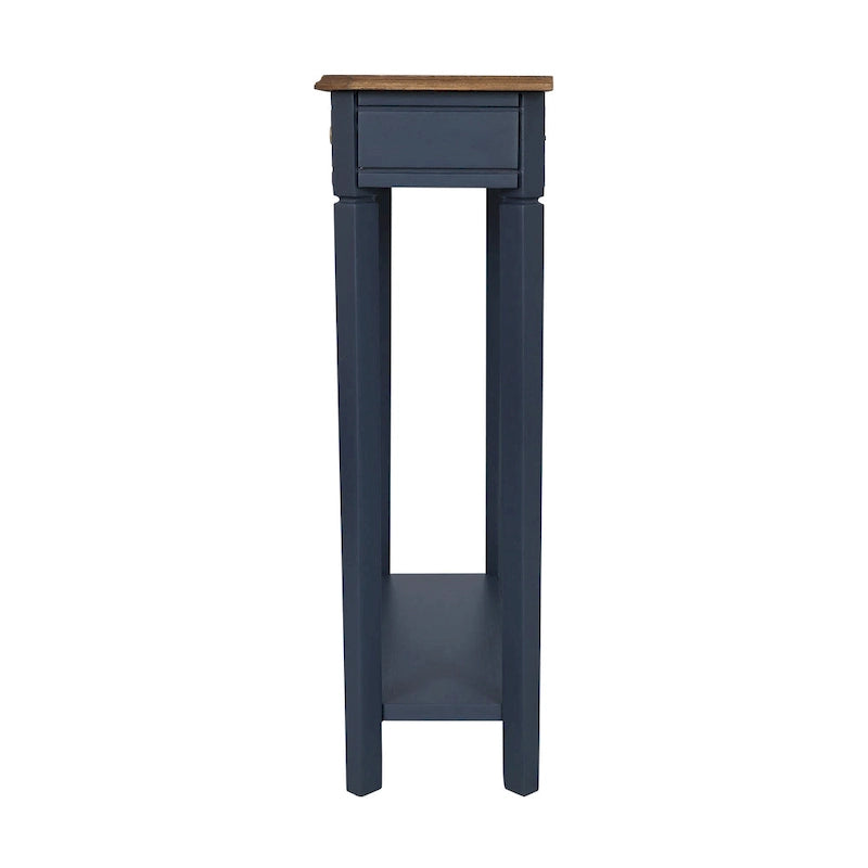 Marnie Two-tone 1-drawer Solid Wood Console Accent Table with Shelf by East at Main