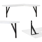 Wood Floating Shelves Set of XX, Wall Mounted Shelves for Bathroom Bedroom Living Room, and Kitchen Wall Decor 16*11.4in