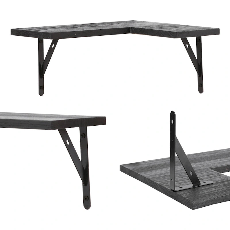 Wood Floating Shelves Set of XX, Wall Mounted Shelves for Bathroom Bedroom Living Room, and Kitchen Wall Decor 16*11.4in