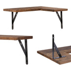Wood Floating Shelves Set of XX, Wall Mounted Shelves for Bathroom Bedroom Living Room, and Kitchen Wall Decor 16*11.4in