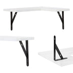 Wood Floating Shelves Set of XX, Wall Mounted Shelves for Bathroom Bedroom Living Room, and Kitchen Wall Decor 16*11.4in
