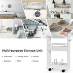 Gymax Slim Rolling Storage Cart 3-Tier Bathroom Cabinet Mobile - See Details