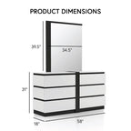 Furniture of America Conjira Modern 4-Piece White Wood Storage Bedroom Set