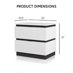 Furniture of America Conjira Modern 4-Piece White Wood Storage Bedroom Set