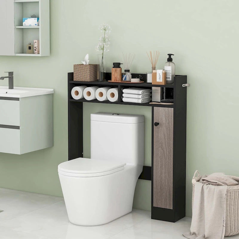 Costway Over the Toilet Bathroom Cabinet Floor Storage Organizer with - See Details