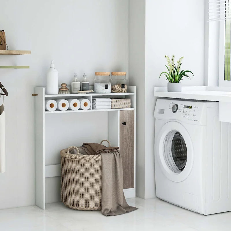 Costway Over the Toilet Bathroom Cabinet Floor Storage Organizer with - See Details