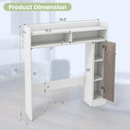 Costway Over the Toilet Bathroom Cabinet Floor Storage Organizer with - See Details