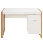 Costway Computer Desk with Storage Cabinet Pull-out Drawer Stable