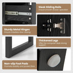 Costway Computer Desk with Storage Cabinet Pull-out Drawer Stable