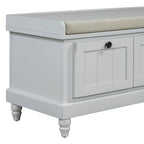 Shoe Bench with Lift Top Cushion Seat & Hidden Space, Entryway Shoe Storage Bench with 3 Drawers, Bedroom End of Bed Bench