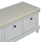 Shoe Bench with Lift Top Cushion Seat & Hidden Space, Entryway Shoe Storage Bench with 3 Drawers, Bedroom End of Bed Bench