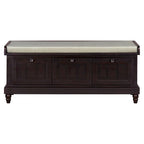 Shoe Bench with Lift Top Cushion Seat & Hidden Space, Entryway Shoe Storage Bench with 3 Drawers, Bedroom End of Bed Bench