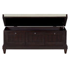 Shoe Bench with Lift Top Cushion Seat & Hidden Space, Entryway Shoe Storage Bench with 3 Drawers, Bedroom End of Bed Bench