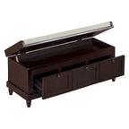 Shoe Bench with Lift Top Cushion Seat & Hidden Space, Entryway Shoe Storage Bench with 3 Drawers, Bedroom End of Bed Bench