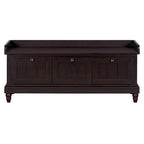 Shoe Bench with Lift Top Cushion Seat & Hidden Space, Entryway Shoe Storage Bench with 3 Drawers, Bedroom End of Bed Bench