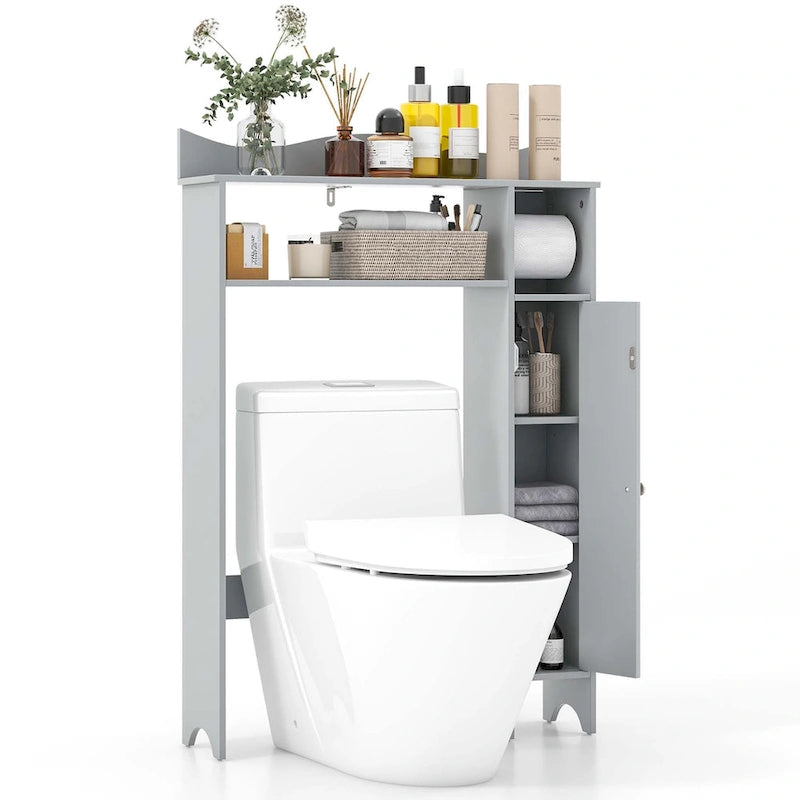 Costway Over the Toilet Storage Cabinet with Toilet Paper Holder