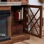 Fireplace TV Stand for 80 Inch TV, Entertainment Center,Media Console
