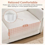 110 Modular Sectional Sofa, L-Shape Sofa with USB and Type-C Charger