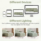 110 Modular Sectional Sofa, L-Shape Sofa with USB and Type-C Charger