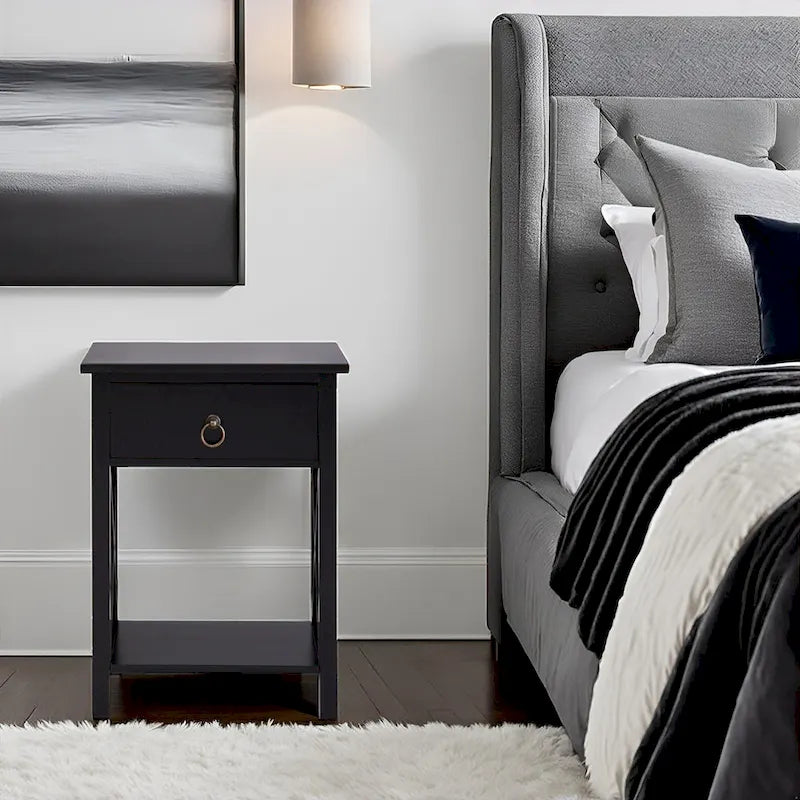 Wooden Side Tables Bedroom Night Stands for Bedrooms Small Nightstand