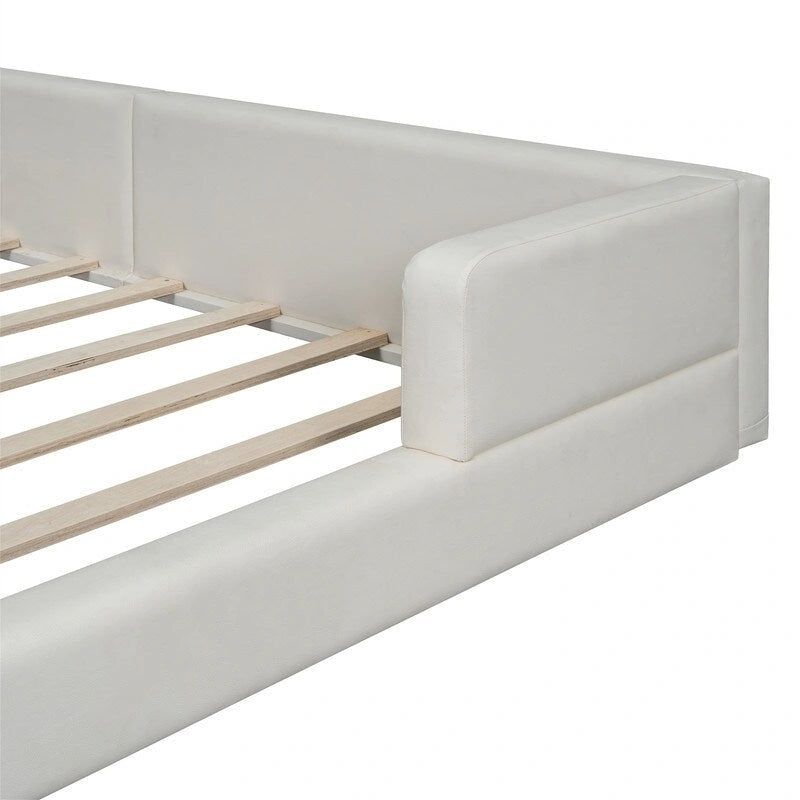 Upholstered Platform Bed with 2 Bulit-in Reading Lights