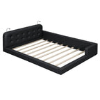Upholstered Platform Bed with 2 Bulit-in Reading Lights