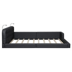 Upholstered Platform Bed with 2 Bulit-in Reading Lights