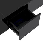 Modern Stylish Coffee Table Extendable Coffee Table with 2 Large Storage Compartments 2 Drawers, for Living Room