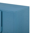 4-Door Buffet Cabinet with Storage, Wood Sideboard Cabinet with Unique Arc Handles and Adjustable Shelves for Dining Room