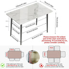 Modern Dining Table with Metal Frame Sintered Stone Top Kitchen Table