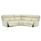 104  W 3-Color Genuine Leather Power Reclining sectional sofa With Zero Gravity, USB&USB-C Ports, 2StationaryArmlesschairs