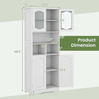 Costway 58.5 Tall Bathroom Storage Cabinet Freestanding Linen Cabinet - See Details