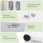 Costway 58.5 Tall Bathroom Storage Cabinet Freestanding Linen Cabinet - See Details