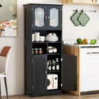 Costway 58.5 Tall Bathroom Storage Cabinet Freestanding Linen Cabinet - See Details