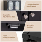 Costway 58.5 Tall Bathroom Storage Cabinet Freestanding Linen Cabinet - See Details