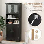 Costway 58.5 Tall Bathroom Storage Cabinet Freestanding Linen Cabinet - See Details