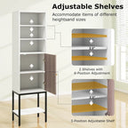 Costway 57 Bathroom Tall Cabinet with 1 Door and 4 Shelves - See Details