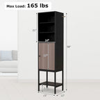 Costway 57 Bathroom Tall Cabinet with 1 Door and 4 Shelves - See Details