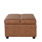 Roomfitters Twin Size Folding Ottoman Sleeper Bed with Mattress, Compact Convertible Guest Bed for Living Room