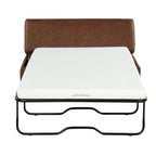 Roomfitters Twin Size Folding Ottoman Sleeper Bed with Mattress, Compact Convertible Guest Bed for Living Room