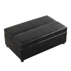 Roomfitters Twin Size Folding Ottoman Sleeper Bed with Mattress, Compact Convertible Guest Bed for Living Room