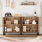 57.5  Inches Farmhouse Sideboard Buffet Cabinet with Doors for Kitchen