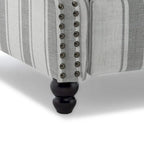 Nail-head Padded Seat Pushback Recliner Chair