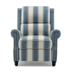 Nail-head Padded Seat Pushback Recliner Chair