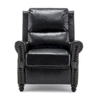 Nail-head Padded Seat Pushback Recliner Chair