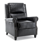 Nail-head Padded Seat Pushback Recliner Chair