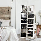 Armoire Jewelry Cabinet Standing Jewelry Organizer