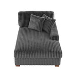 Upholstered Chenille Velvet L Shaped Couch Modular Sofa With Chaise Lounge