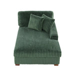 Upholstered Chenille Velvet L Shaped Couch Modular Sofa With Chaise Lounge