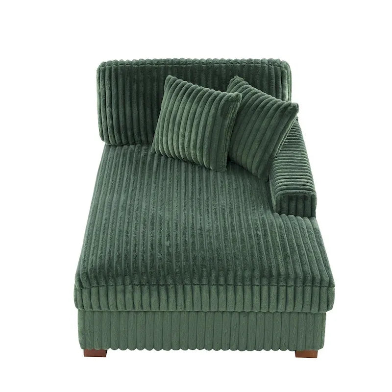 Upholstered Chenille Velvet L Shaped Couch Modular Sofa With Chaise Lounge